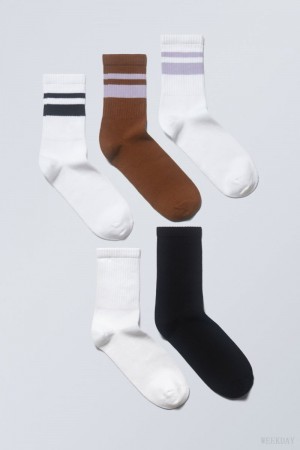 Weekday 5-pack Sport Socks Színes | RZMT1151