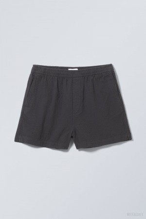 Weekday Alex Relaxed Shorts Sötétszürke | CPPM4340