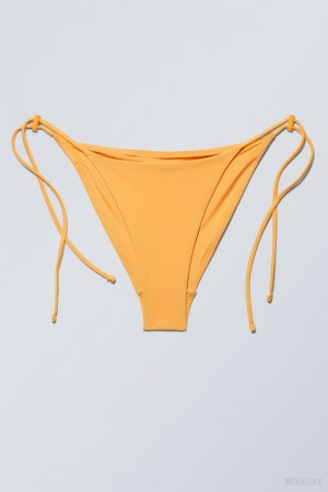 Weekday Drawstring Bikini Bottoms Mangó | PVYX3406