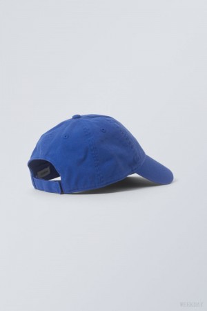 Weekday Essential Washed Cap Mélykék | CJNQ7667