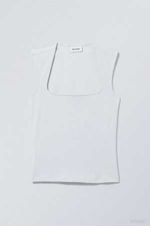 Weekday Esti Tank Top Világos Kék | XIVR0585