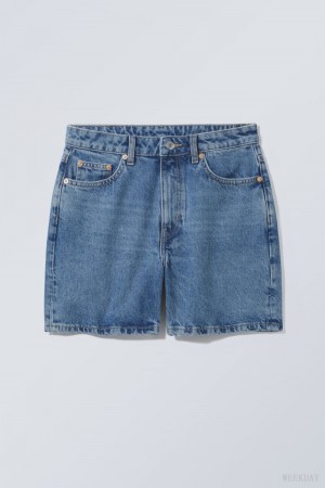 Weekday Eya Denim Shorts Kék | OSNH8228