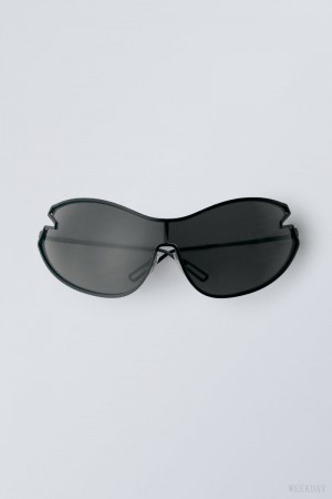 Weekday Fly Sunglasses Fekete | YUBS6251