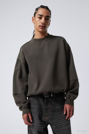 Weekday Liam Sweatshirt Szürke | XSDE1333