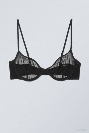 Weekday Molly Underwire Bra Melltartó Fekete | TAFH3635