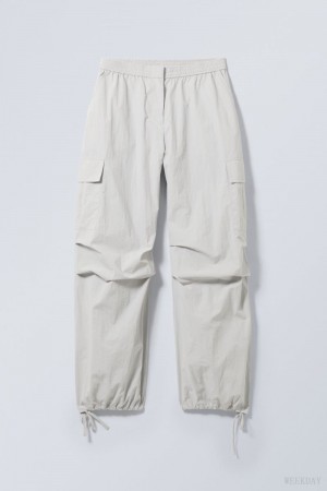 Weekday Nila Parachute Trousers Szürke | ACIH3823