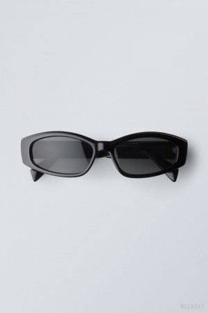 Weekday Papucs Sunglasses Fekete | NLIB7083