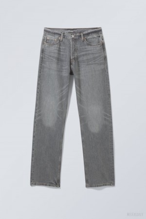 Weekday Space Relaxed Egyenes Jeans Szürke | BCLB6937