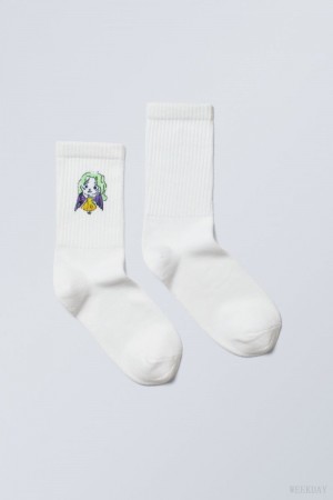 Weekday Sport Printed Socks Angel | IPPF3229