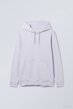 Weekday Standard Midweight Hoodie Lila | FOTJ8742