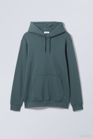 Weekday Standard Midweight Hoodie SötétÉgszínkék | WMPJ6029