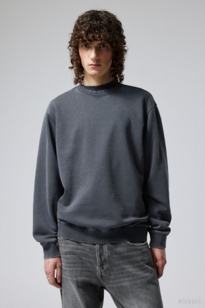 Weekday Standard Midweight Sweatshirt Sötétkék | OFDJ7404