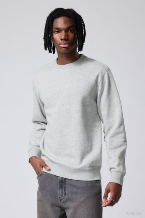 Weekday Standard Midweight Sweatshirt Szürke | ENTK4391