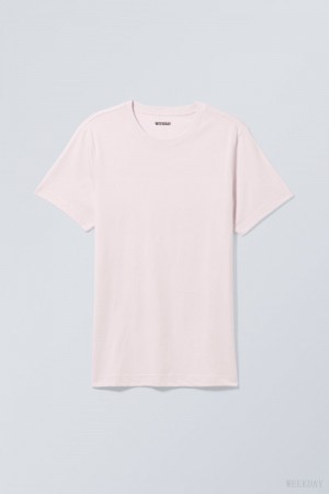 Weekday Standard Midweight T-shirt Világos Lila | EMRD5332