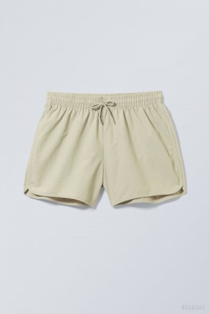 Weekday Tan Structure Swim Shorts Világos | GBWB9031