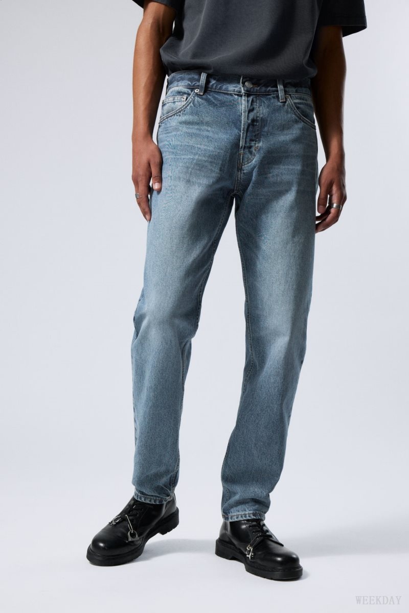 Weekday Barrel Relaxed Tapered Jeans Kék | DXSS9843