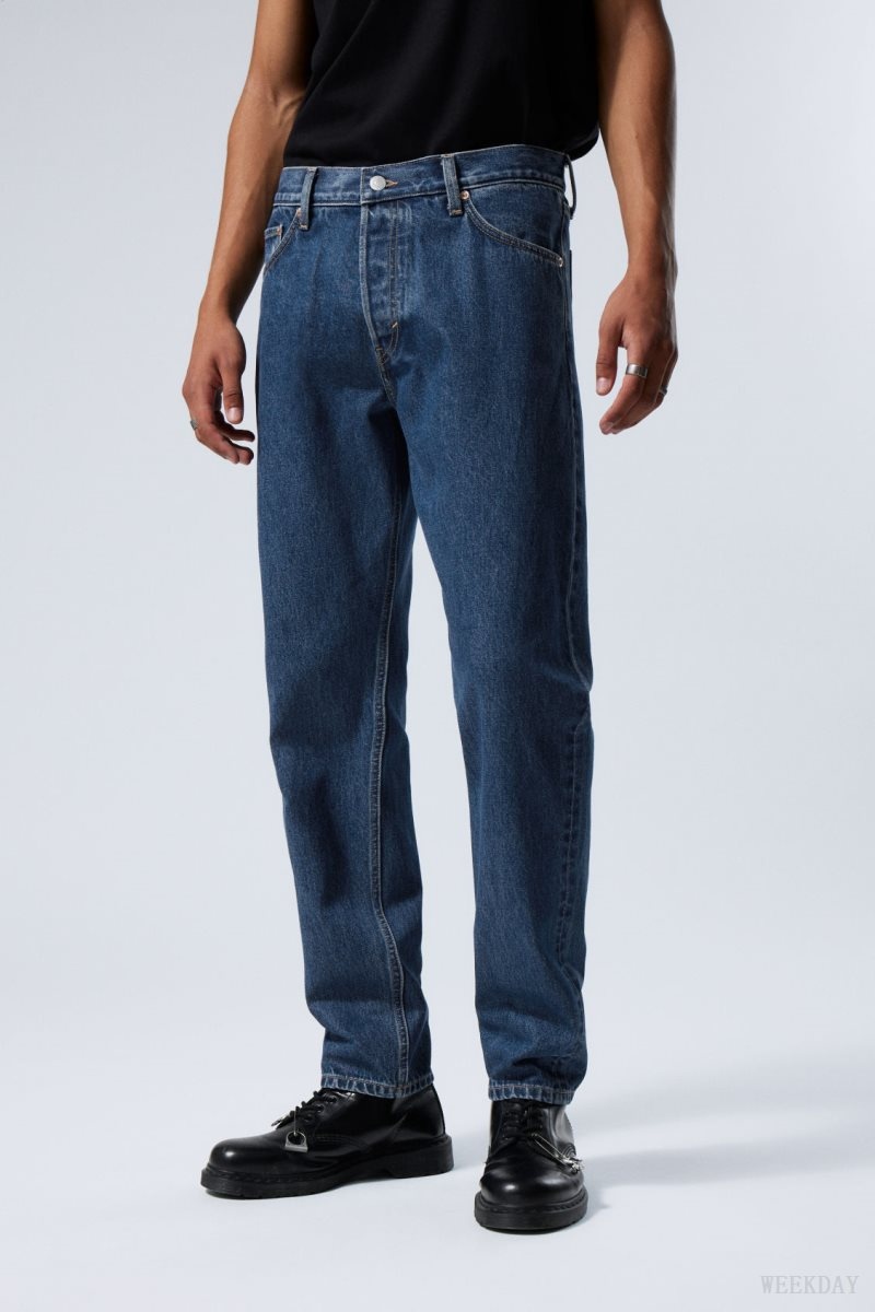 Weekday Barrel Relaxed Tapered Jeans Kék | DHDJ4041