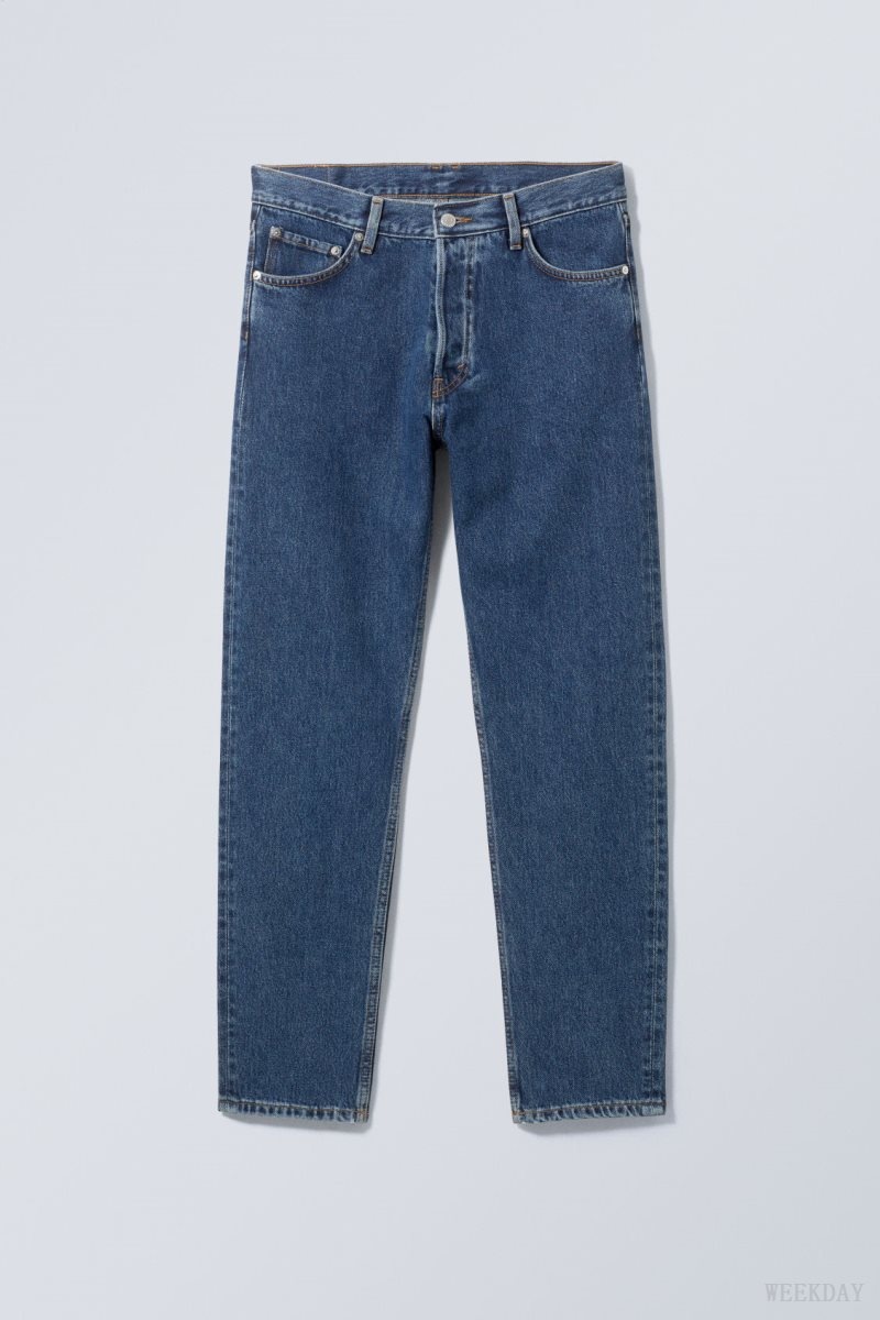 Weekday Barrel Relaxed Tapered Jeans Kék | DHDJ4041