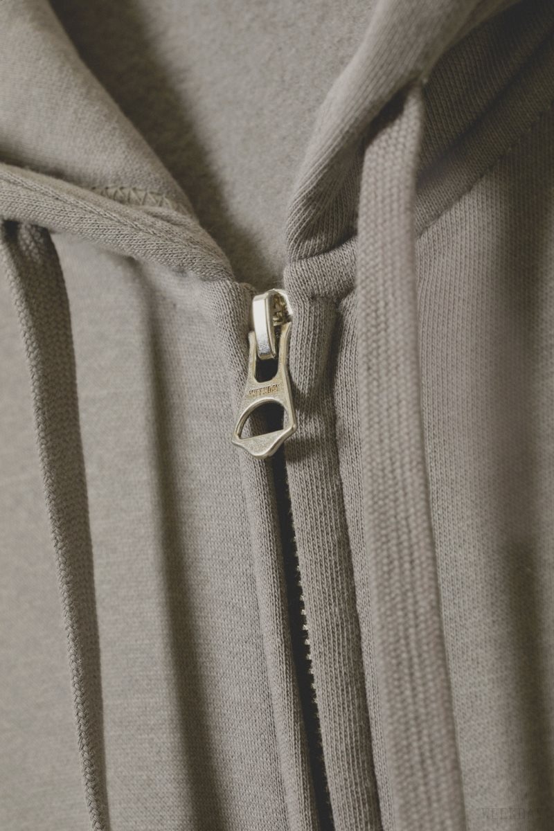 Weekday Boxy Midweight Zip Hoodie Szürke | CYMU8994