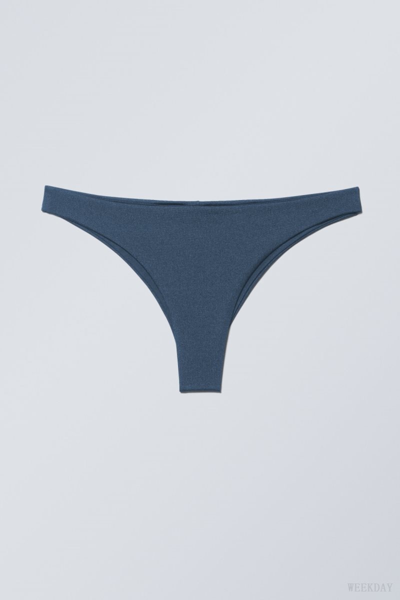 Weekday Brazilian Bikini Bottoms Sötétkék | XKLH5516