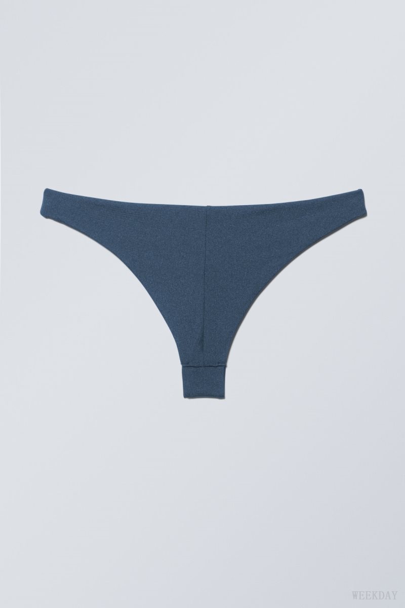 Weekday Brazilian Bikini Bottoms Sötétkék | XKLH5516