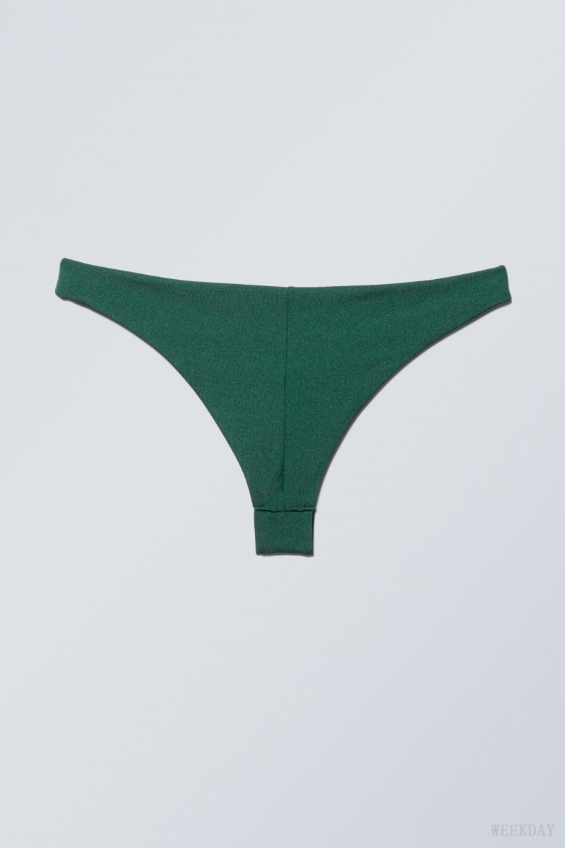 Weekday Brazilian Bikini Bottoms Zöld | CRGI0621