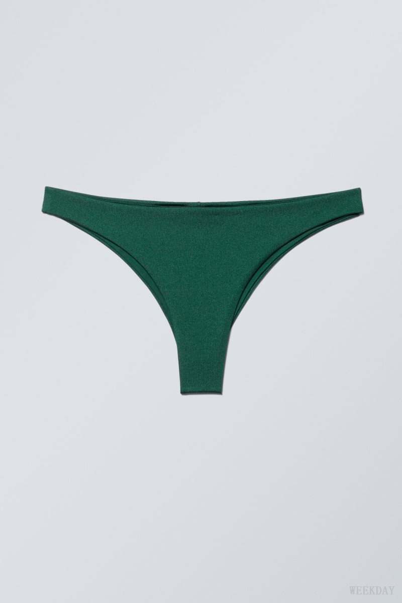 Weekday Brazilian Bikini Bottoms Zöld | CRGI0621