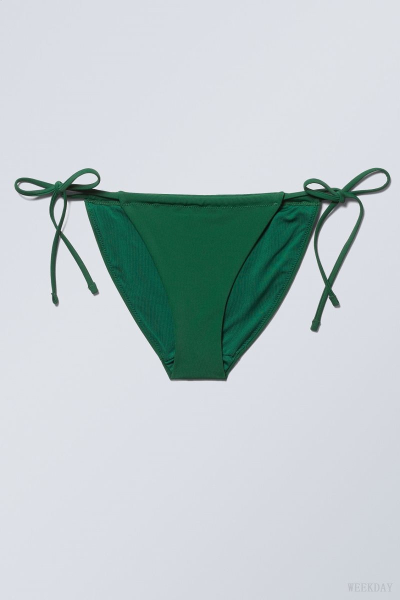 Weekday Breeze String Bikini Bottoms Zöld | DIQG2716