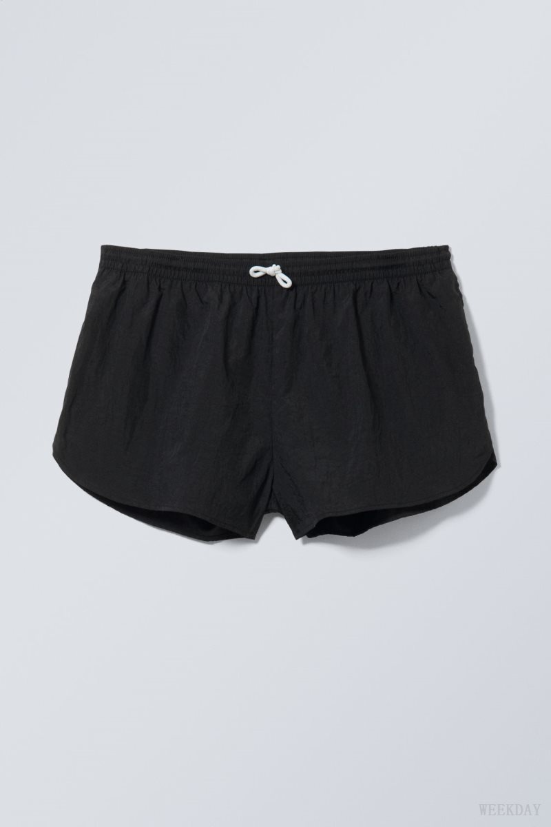 Weekday Chip Swim Shorts Fekete | REVM7215