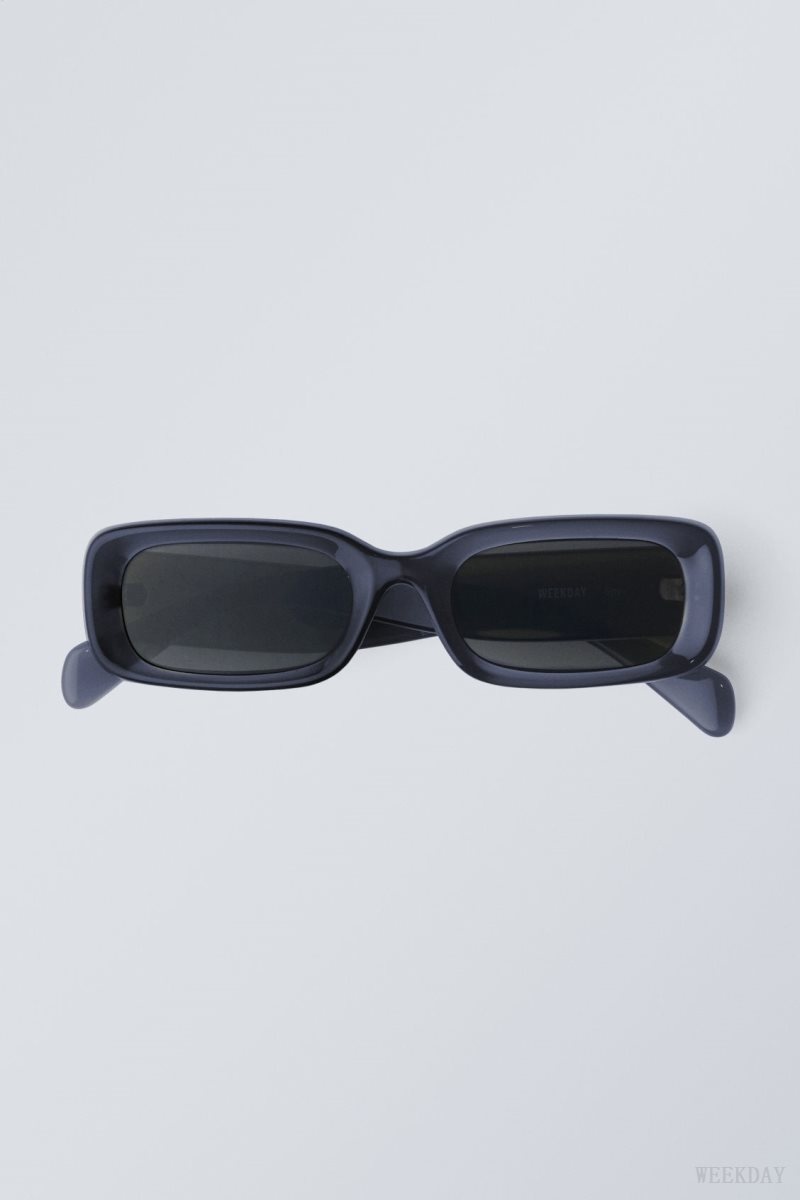 Weekday Cruise Squared Sunglasses Kék | BKDE8286