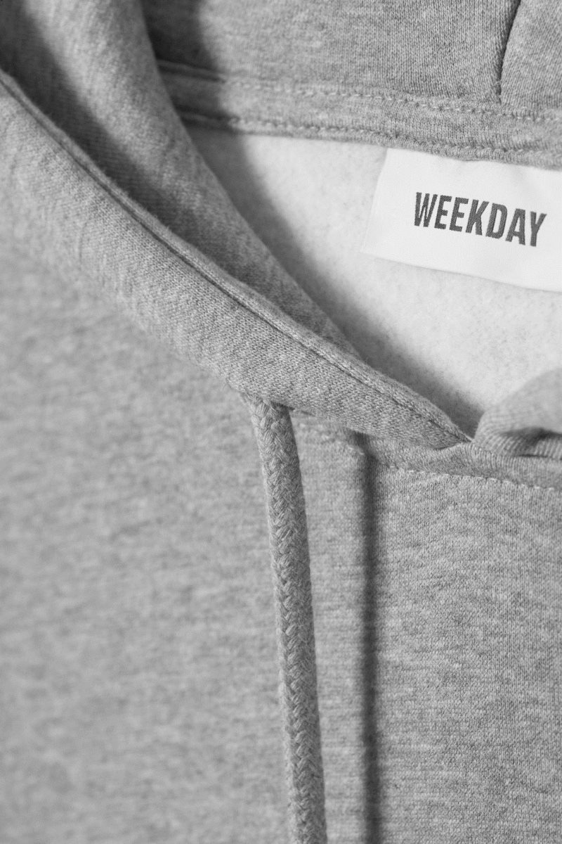 Weekday Essence Relaxed Hoodie Szürke | KGFW1813