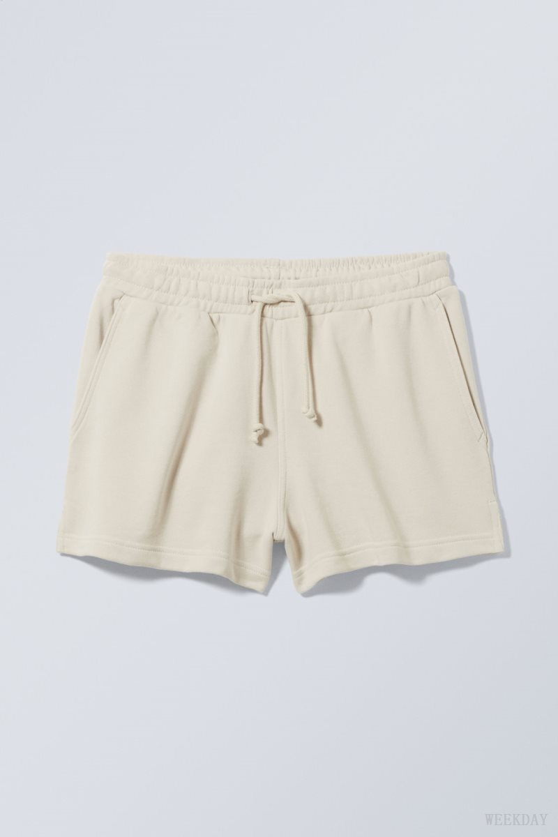 Weekday Essence Standard Sweatshorts Fehér | AVJC2771