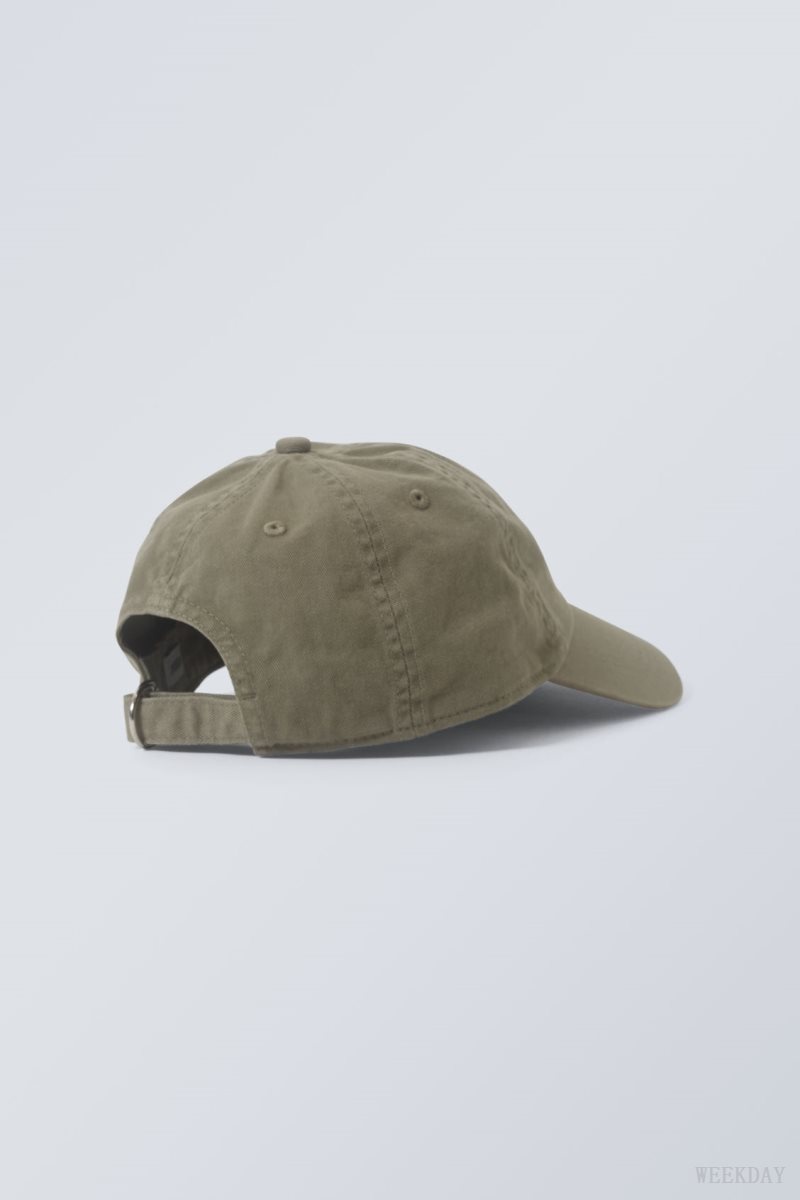 Weekday Essential Washed Cap Khaki | RLPJ1941