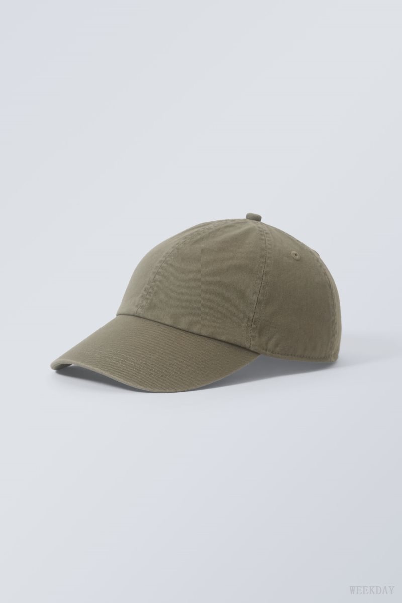 Weekday Essential Washed Cap Khaki | RLPJ1941