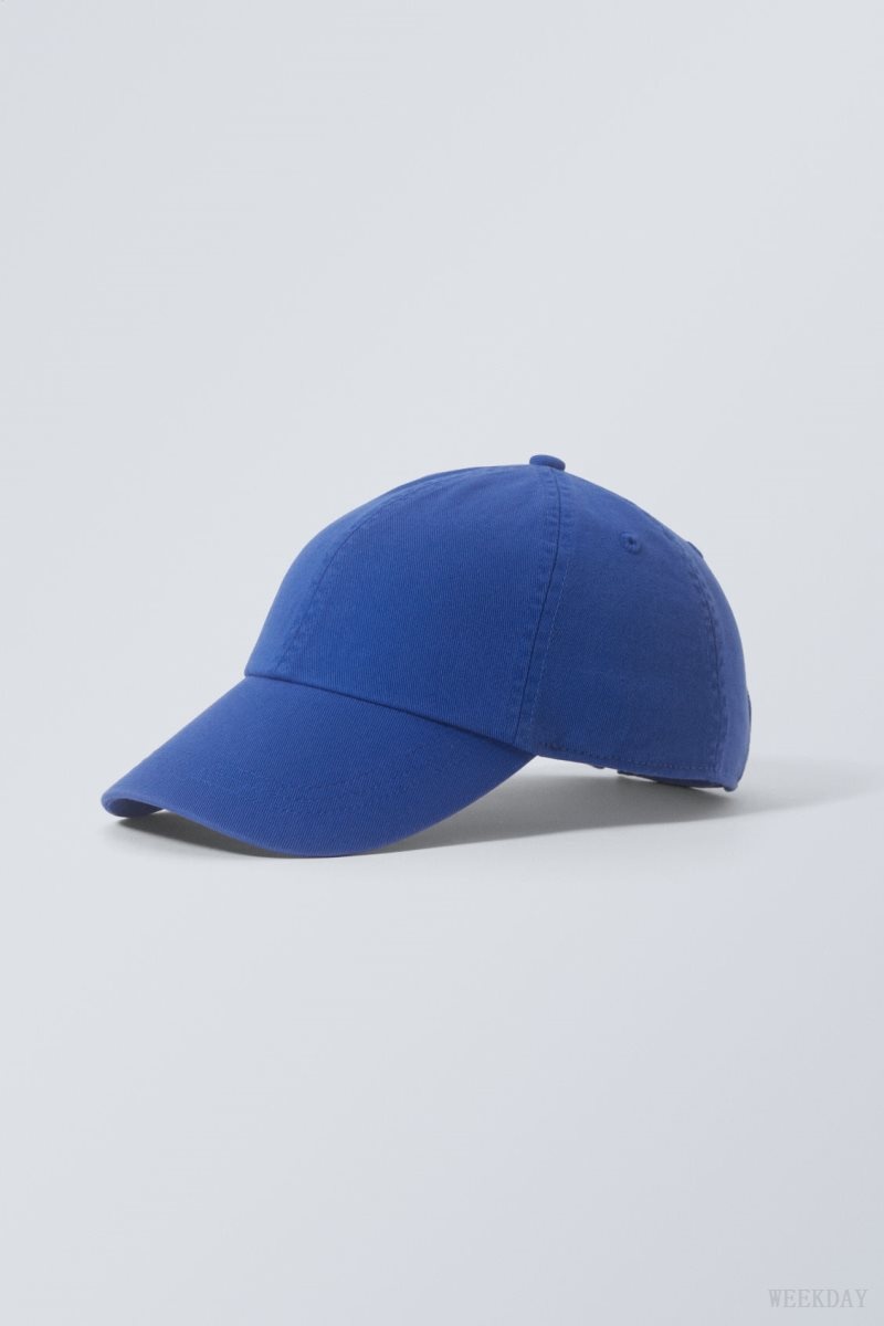 Weekday Essential Washed Cap Mélykék | CJNQ7667