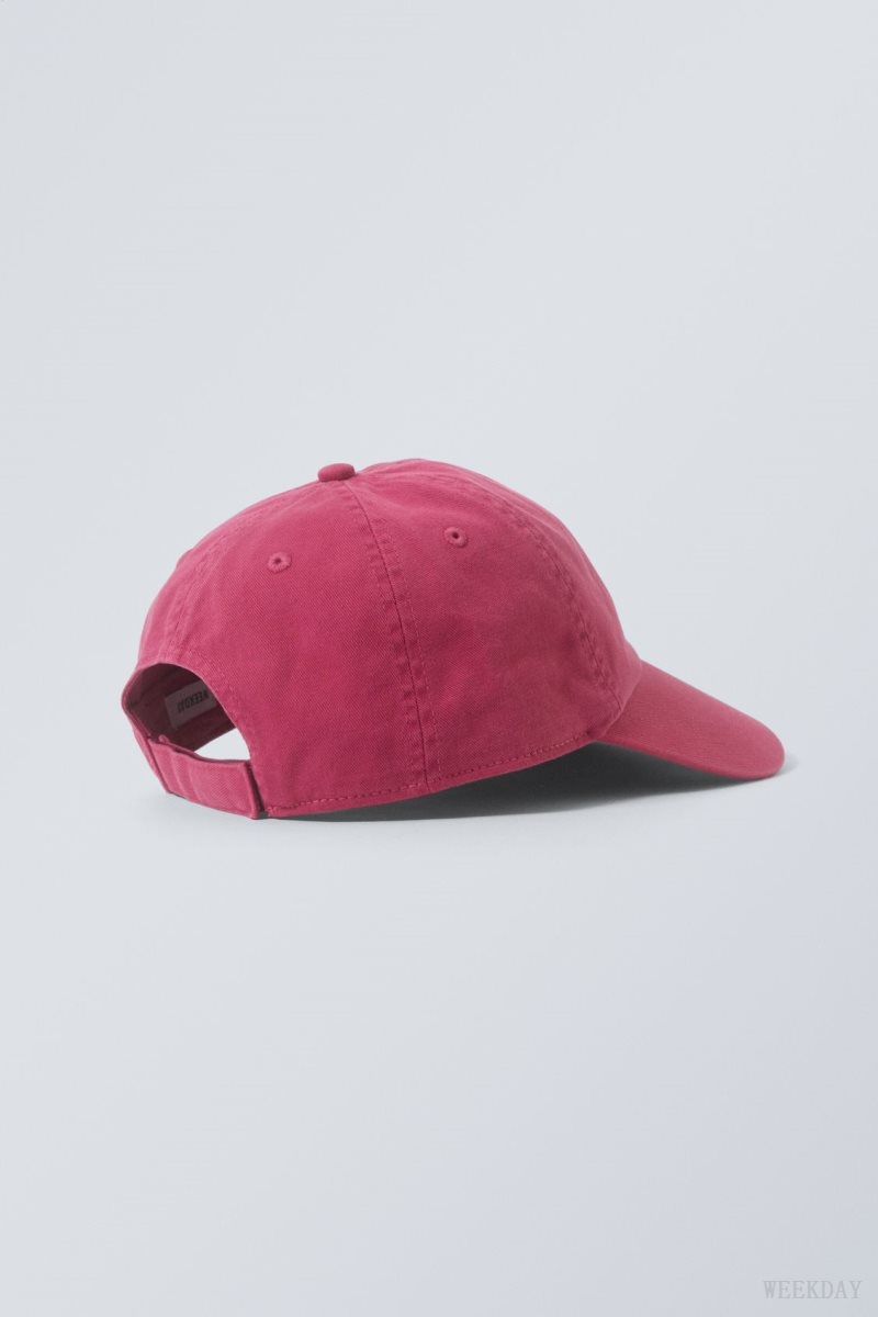 Weekday Essential Washed Cap Rózsaszín | KNTC6332