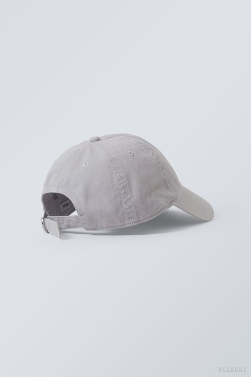 Weekday Essential Washed Cap Szürke | AXPR9594