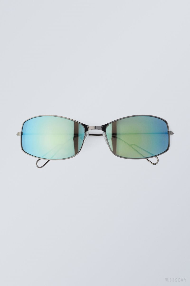 Weekday Flash Sunglasses Zöld | LDMZ5155