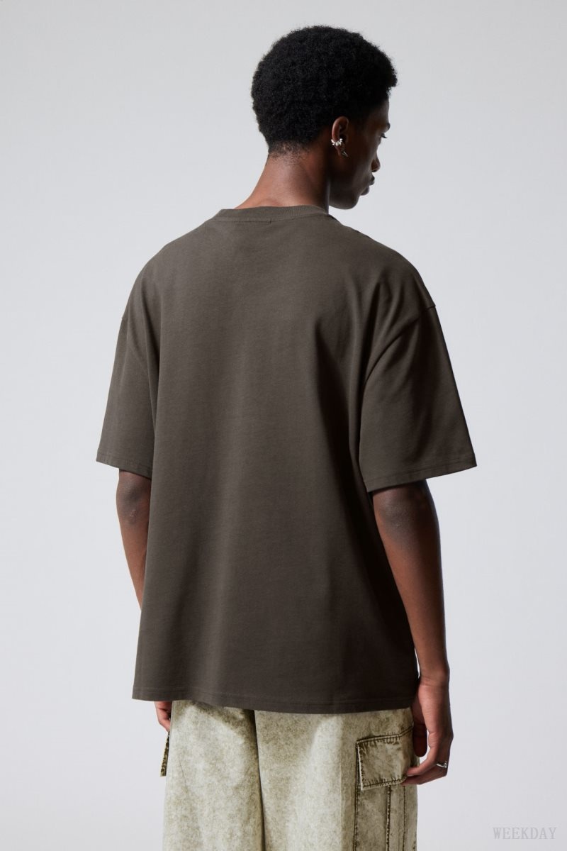 Weekday Great Heavyweight T-shirt Szürke | CNOC3717