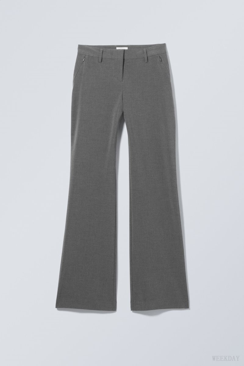 Weekday Kate Flared Suiting Trousers Sötétszürke | TNWZ8519