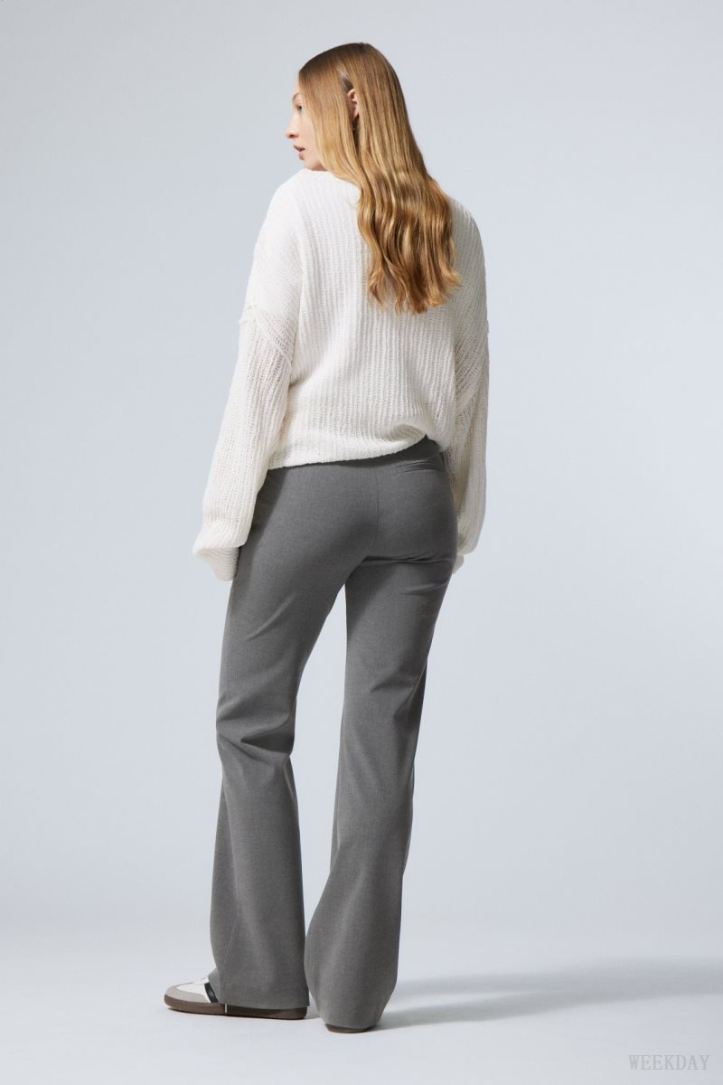 Weekday Kate Flared Suiting Trousers Sötétszürke | TNWZ8519