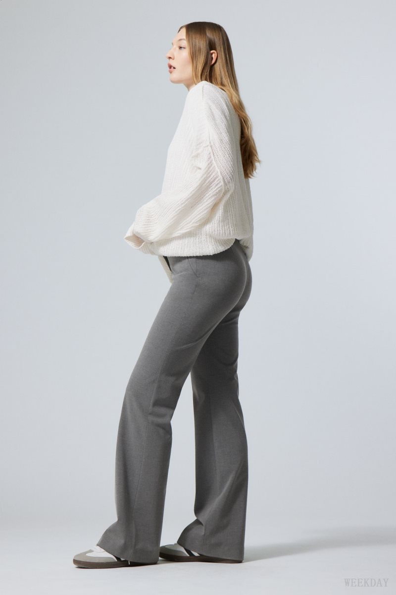 Weekday Kate Flared Suiting Trousers Sötétszürke | TNWZ8519