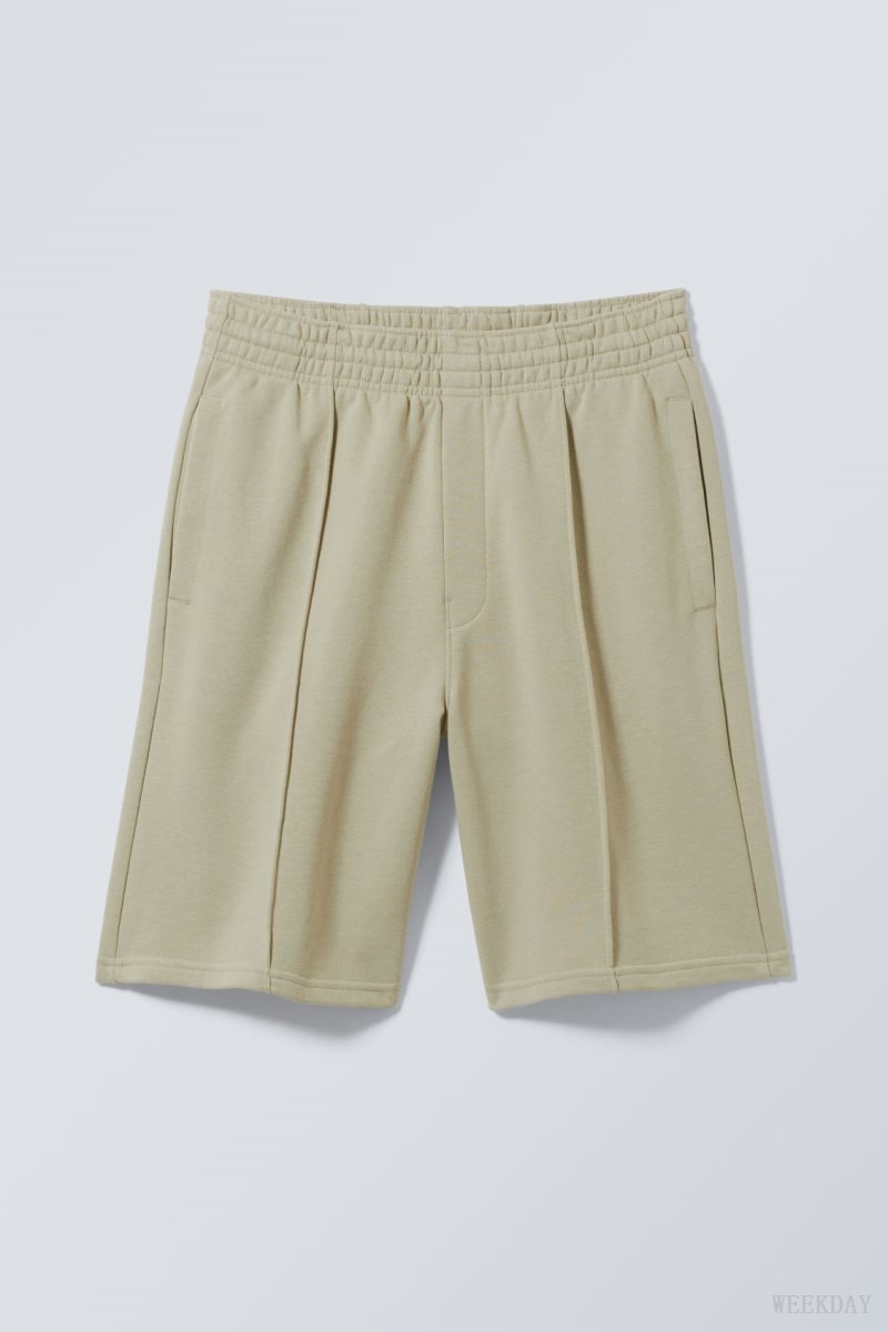 Weekday Ken Terry Könnyű Shorts Khaki | AWVI8203