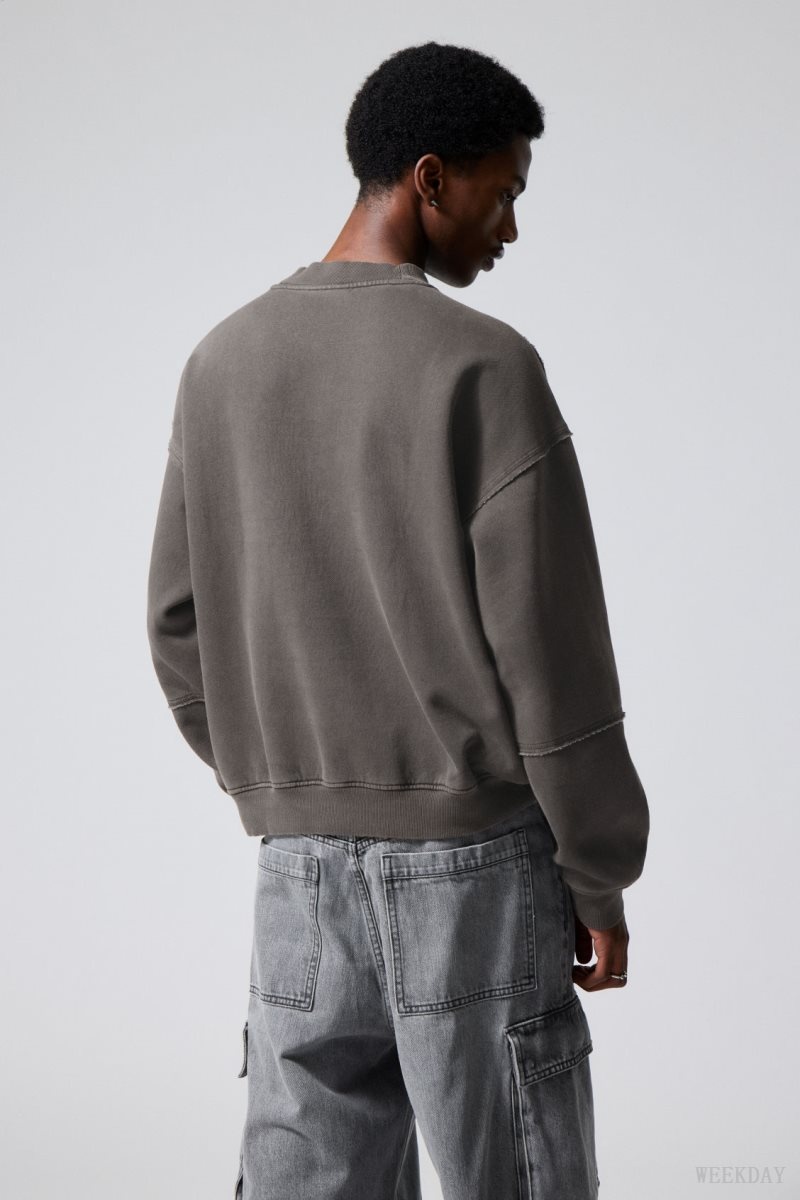 Weekday Liam Sweatshirt Invisible | ZCUC2219