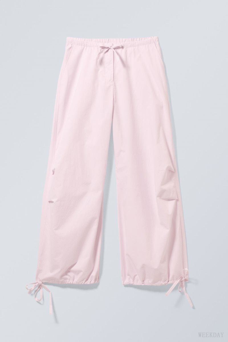 Weekday Luisa Parachute Trousers Rózsaszín | CSFA8408