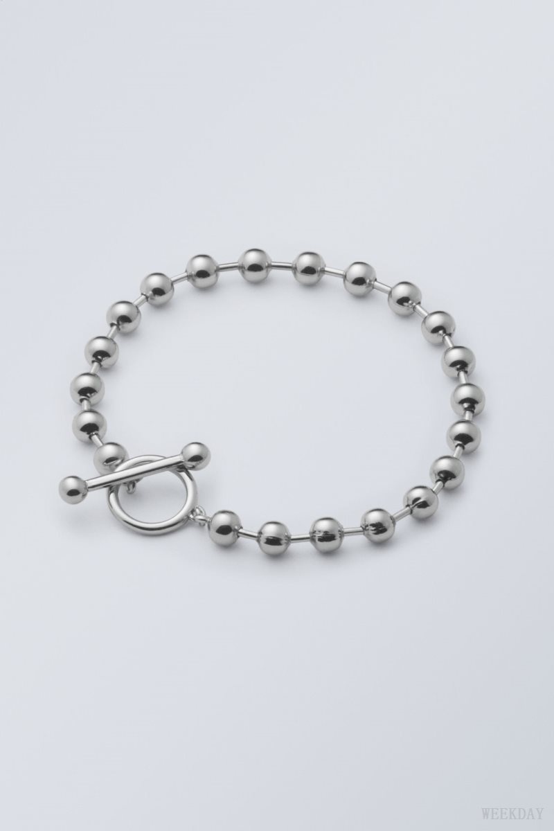 Weekday Metal Ball Bracelet Titán | BYDN1571