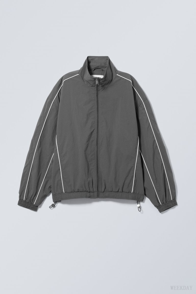 Weekday Nera Windbreaker Jacket Sötétszürke | UJSR0678