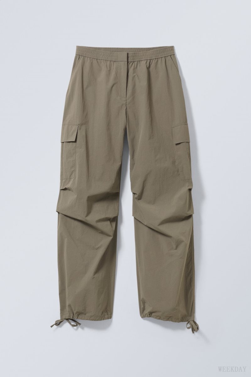 Weekday Nila Parachute Trousers Sötét | EEWG3259