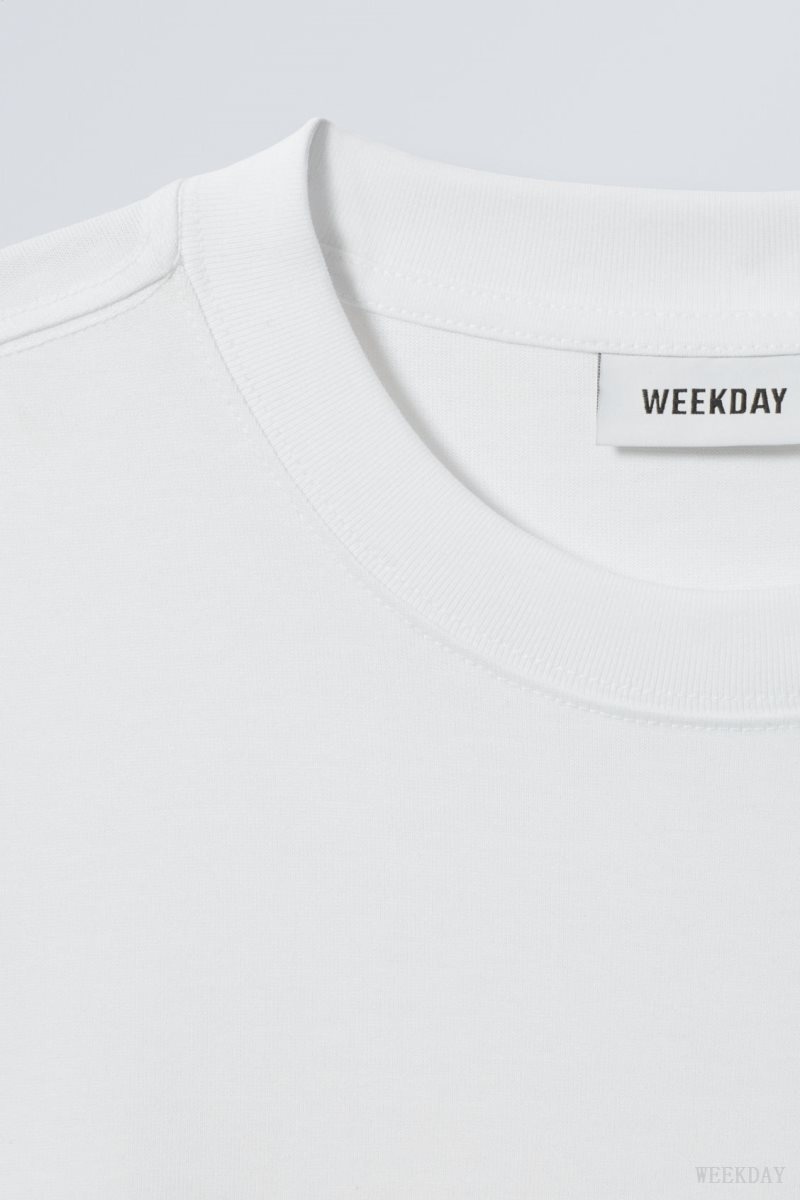 Weekday Oversized Grafika Printed T-shirt Human | DUGT4740