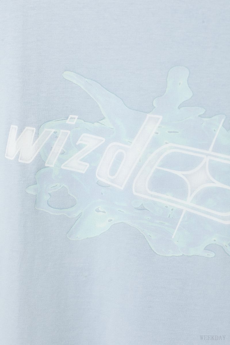 Weekday Oversized Grafika Printed T-shirt Wizdom | QBZT4077